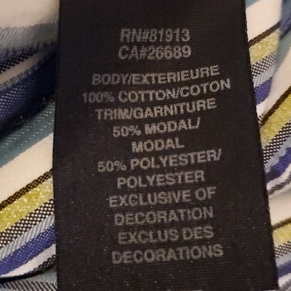 Robert Graham Men's Shirt Striped L Flip Cuffs - Picture 9 of 10